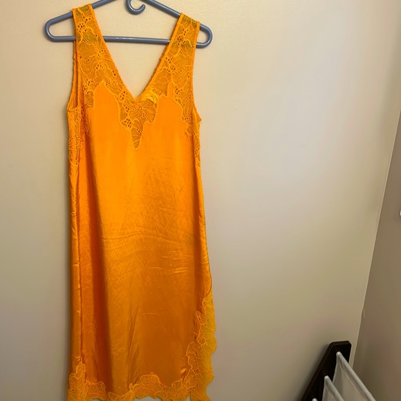 H&M Dresses Marigold Lacy Slip Dress Poshmark